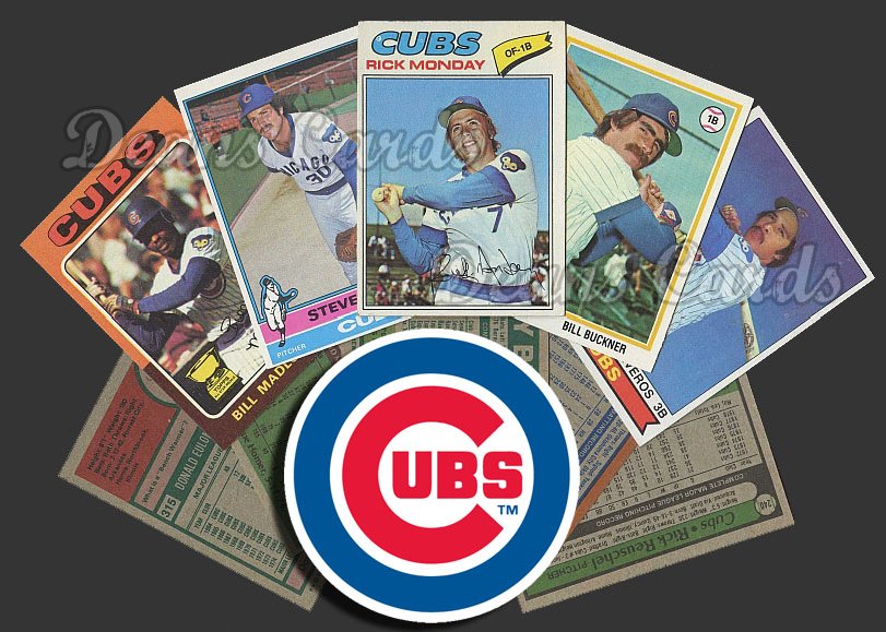 1975 Topps -79 Chicago Cubs 50 Card Team Starter Set / Lot